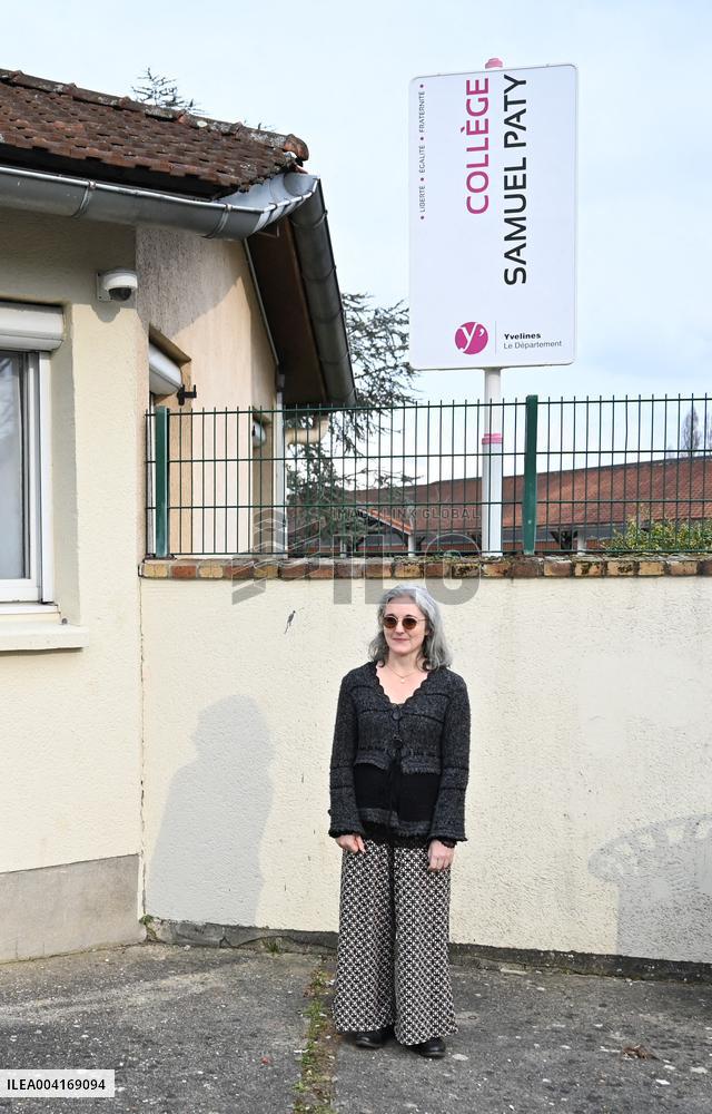 Ceremony In Honor Of Murdered Teacher Samuel Paty - France