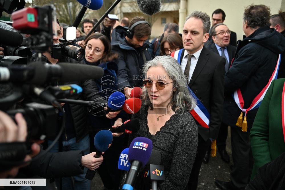 Ceremony In Honor Of Murdered Teacher Samuel Paty - France