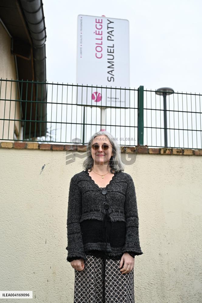 Ceremony In Honor Of Murdered Teacher Samuel Paty - France