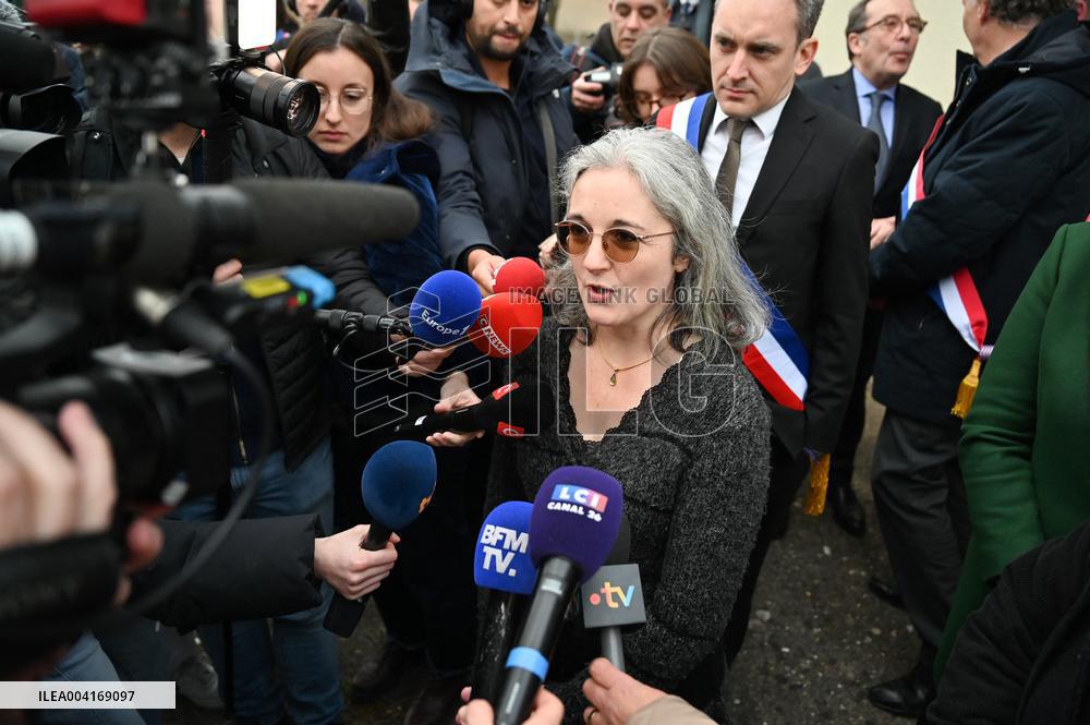 Ceremony In Honor Of Murdered Teacher Samuel Paty - France