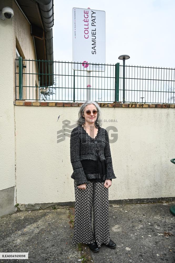 Ceremony In Honor Of Murdered Teacher Samuel Paty - France