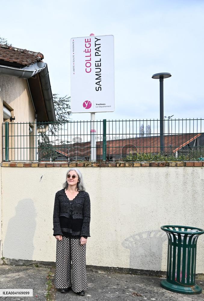 Ceremony In Honor Of Murdered Teacher Samuel Paty - France