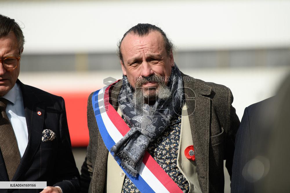 Francois Bayrou Visits Alstom Factory - France