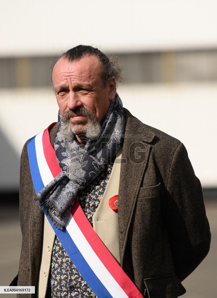 Francois Bayrou Visits Alstom Factory - France