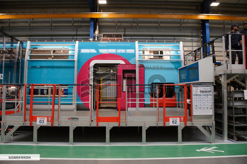 Francois Bayrou Visits Alstom Factory - France