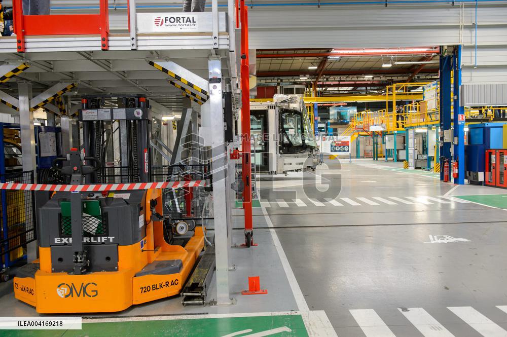 Francois Bayrou Visits Alstom Factory - France