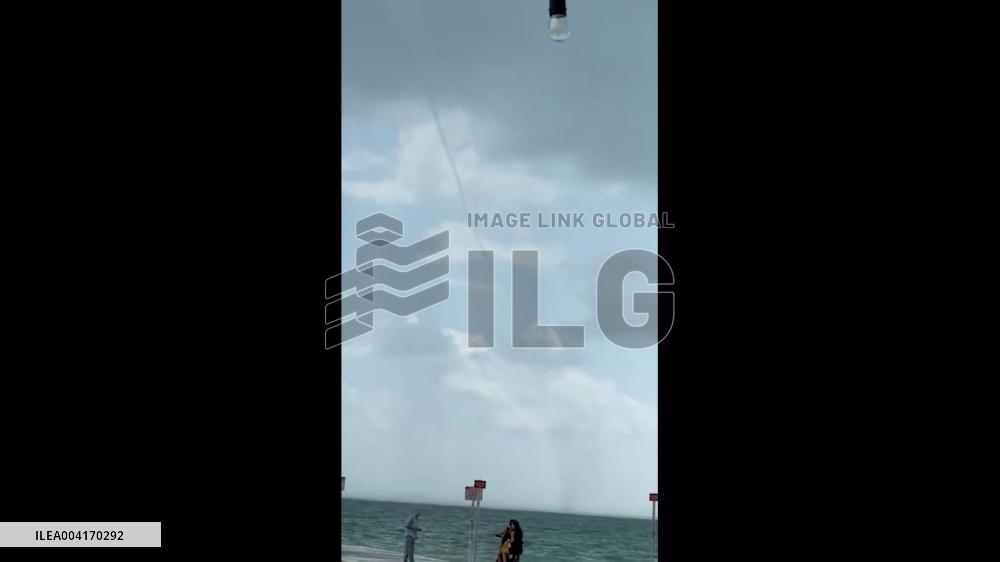 US: Key West Waterspout Draws Attention, Fighter Jets Fly Over