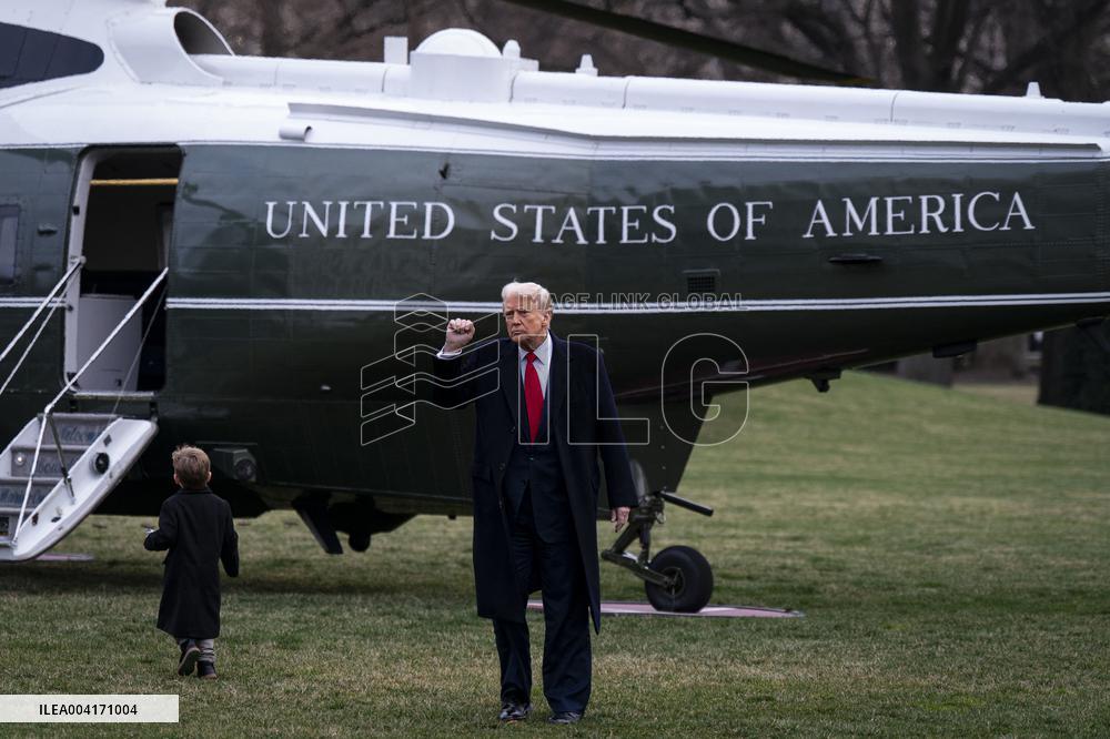 President Trump Departs the White House - Washington