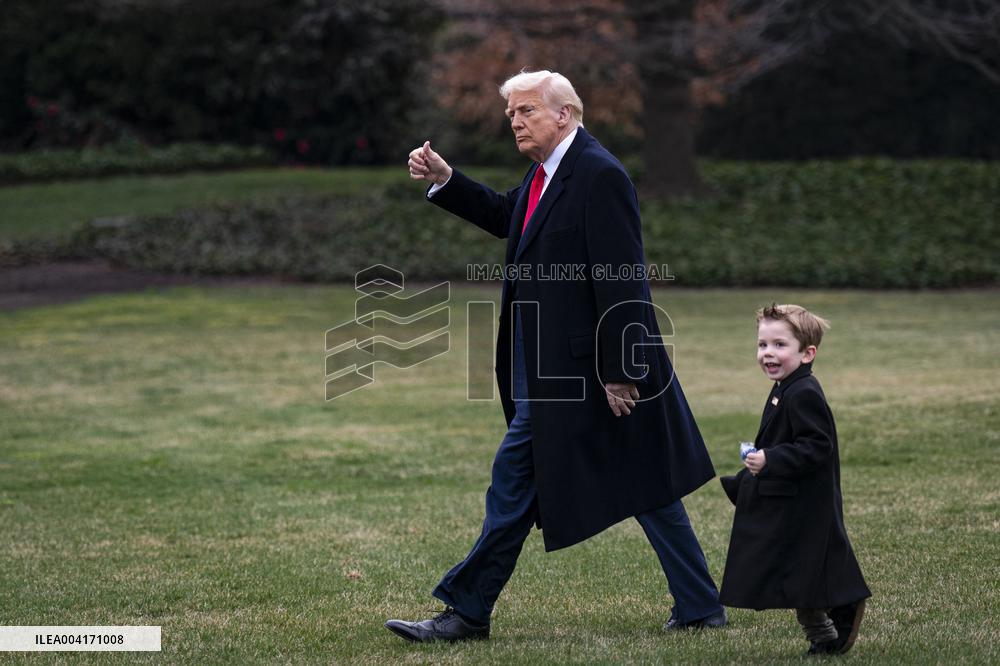 President Trump Departs the White House - Washington