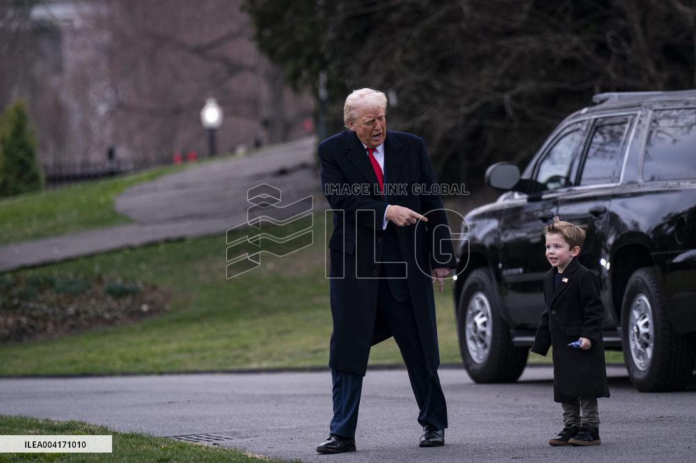 President Trump Departs the White House - Washington