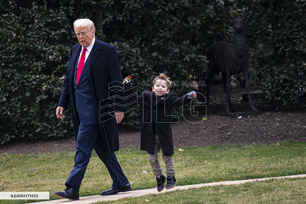 President Trump Departs the White House - Washington