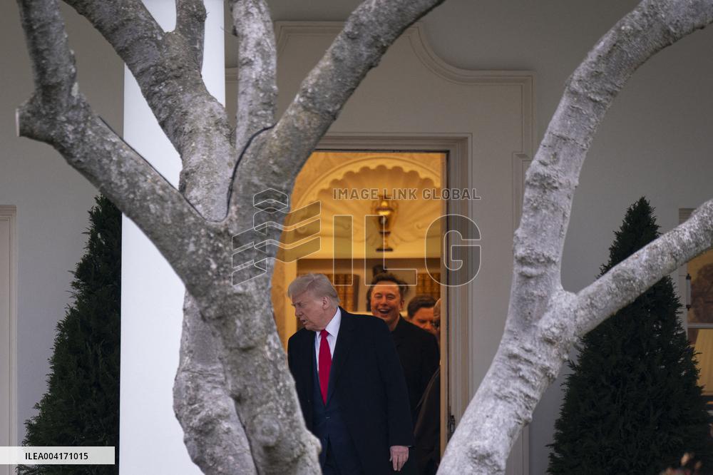 President Trump Departs the White House - Washington