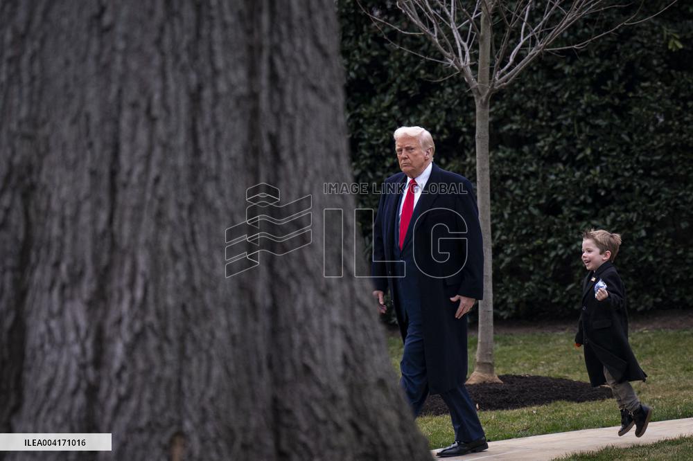 President Trump Departs the White House - Washington