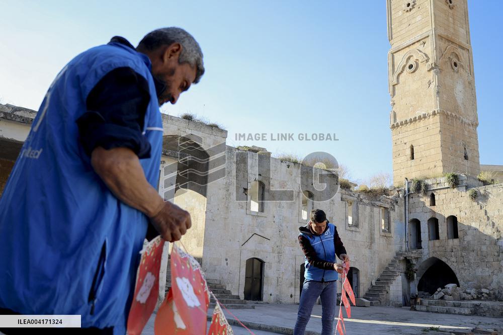 Iftar In al-Numan Mosque During Ramadan - Idlib