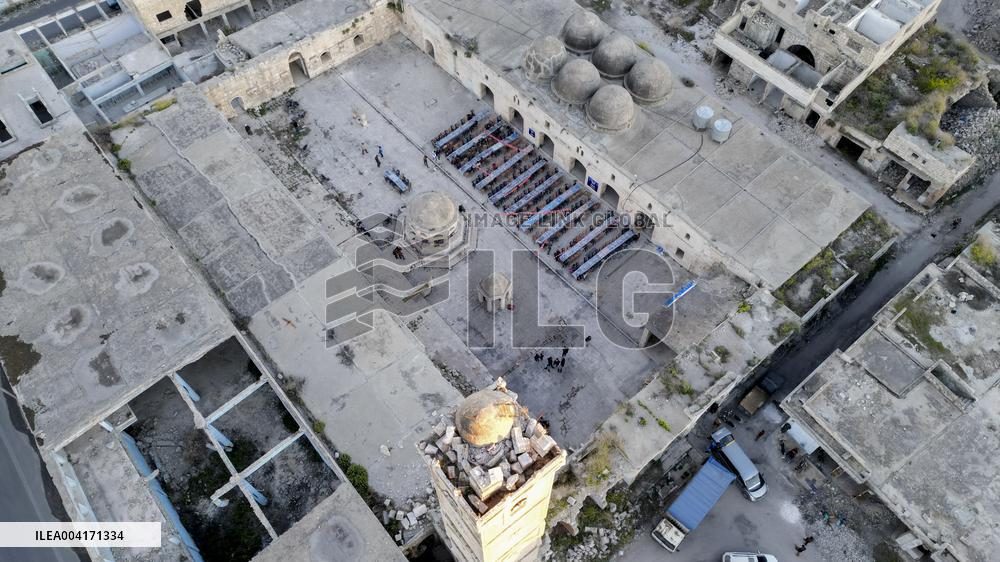 Iftar In al-Numan Mosque During Ramadan - Idlib