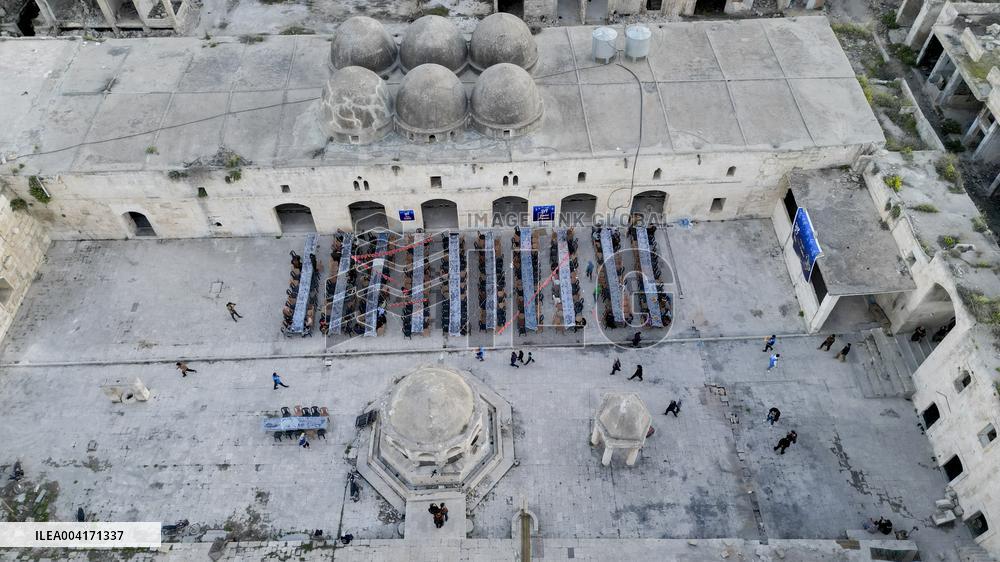 Iftar In al-Numan Mosque During Ramadan - Idlib