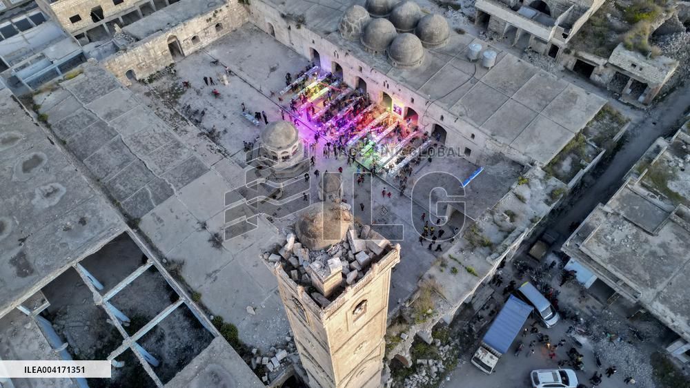 Iftar In al-Numan Mosque During Ramadan - Idlib