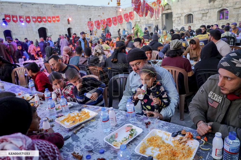 Iftar In al-Numan Mosque During Ramadan - Idlib