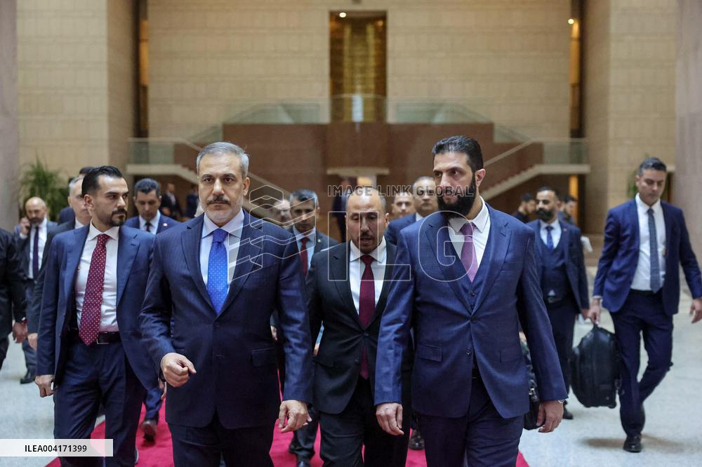 Turkish top officials make sudden trip to Damascus after Syria’s deal with Kurdish-led group