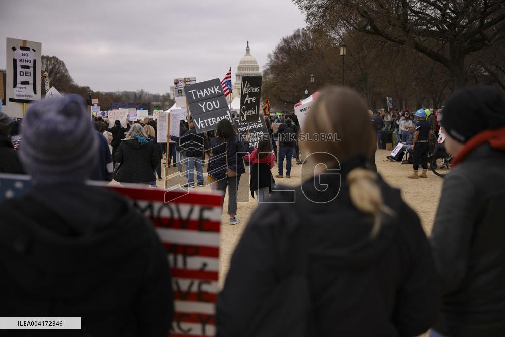 Anti Trump Protest on National Mall - Washington