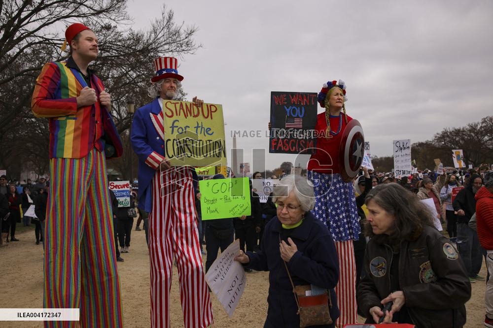 Anti Trump Protest on National Mall - Washington