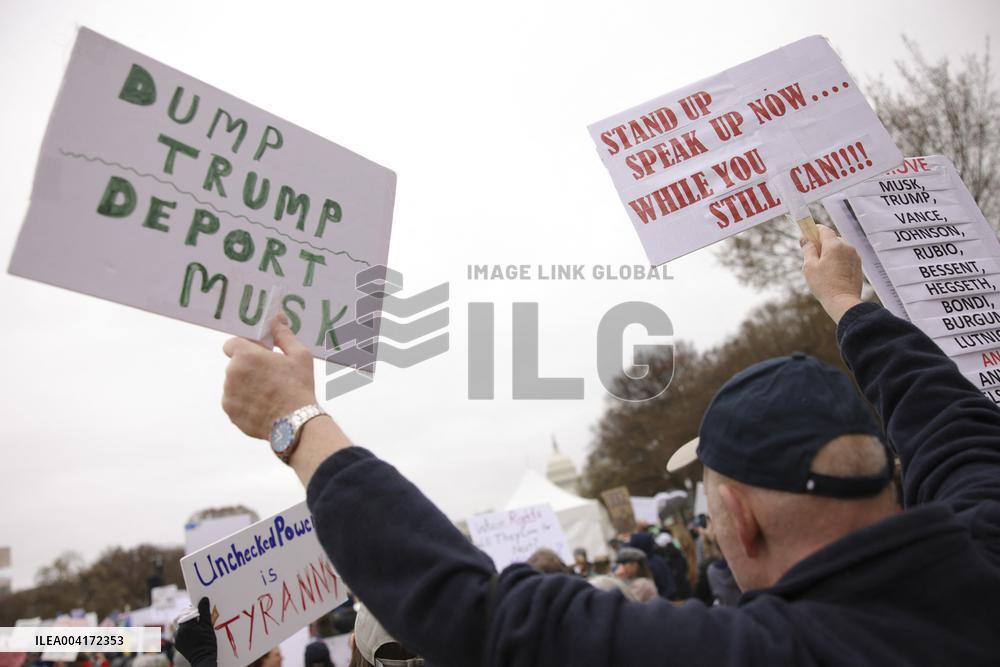 Anti Trump Protest on National Mall - Washington