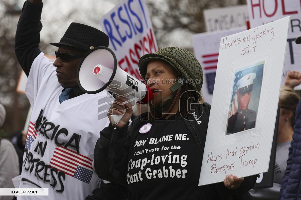 Anti Trump Protest on National Mall - Washington