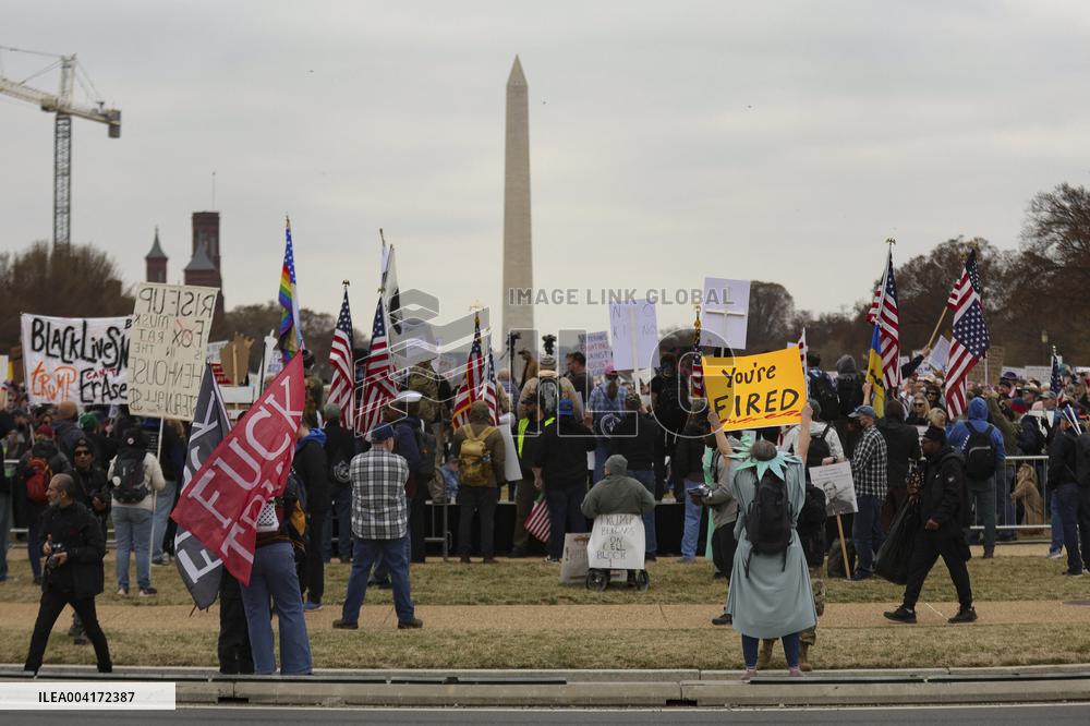 Anti Trump Protest on National Mall - Washington