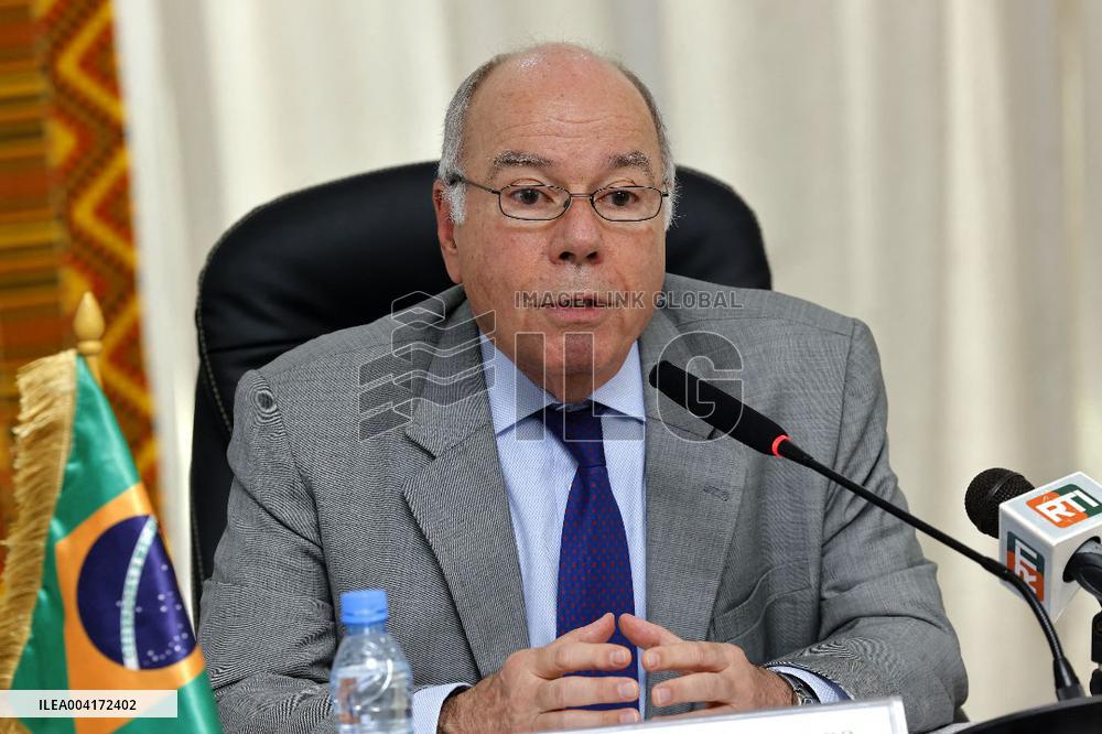 Foreign Ministers Of Brazil And Ivory Coast Meeting - Abidja