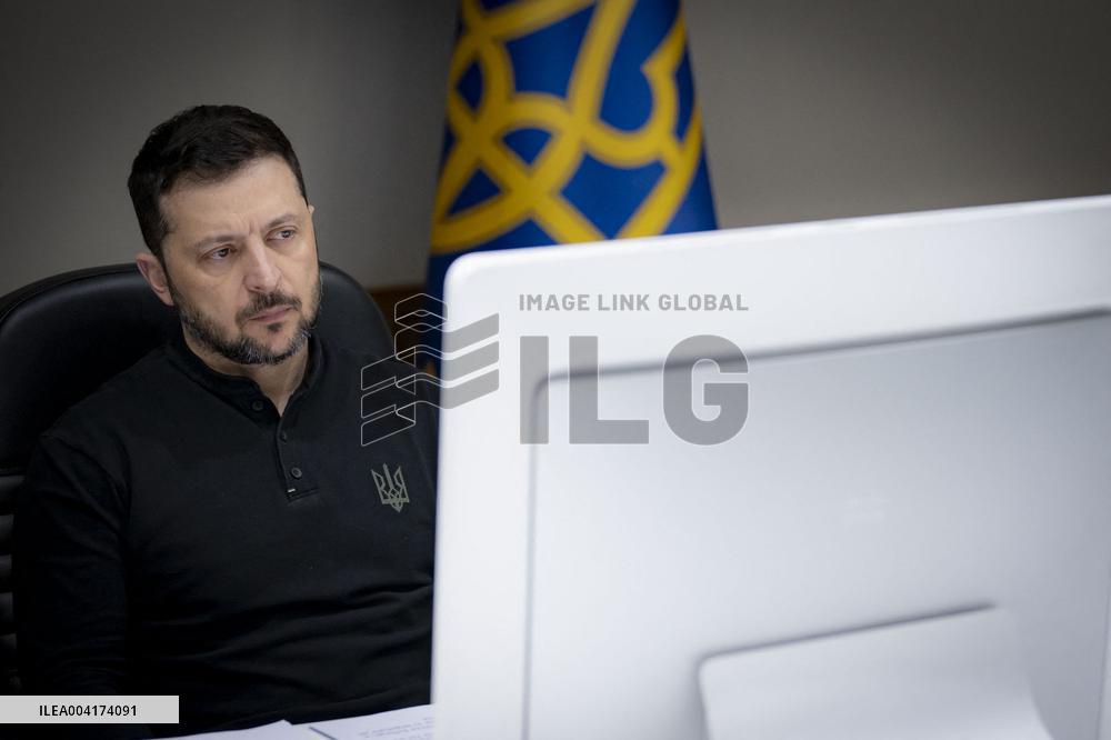 Zelensky in video conference with the world leaders - Kyiv