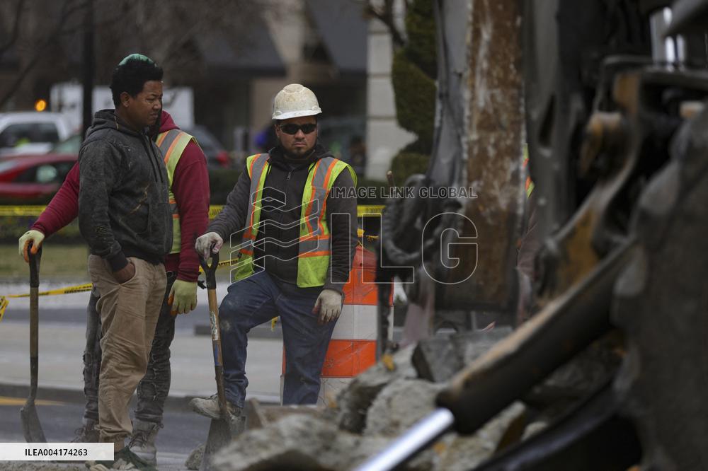 Symbolic Black Lives Matter Plaza Dismantling - Washington