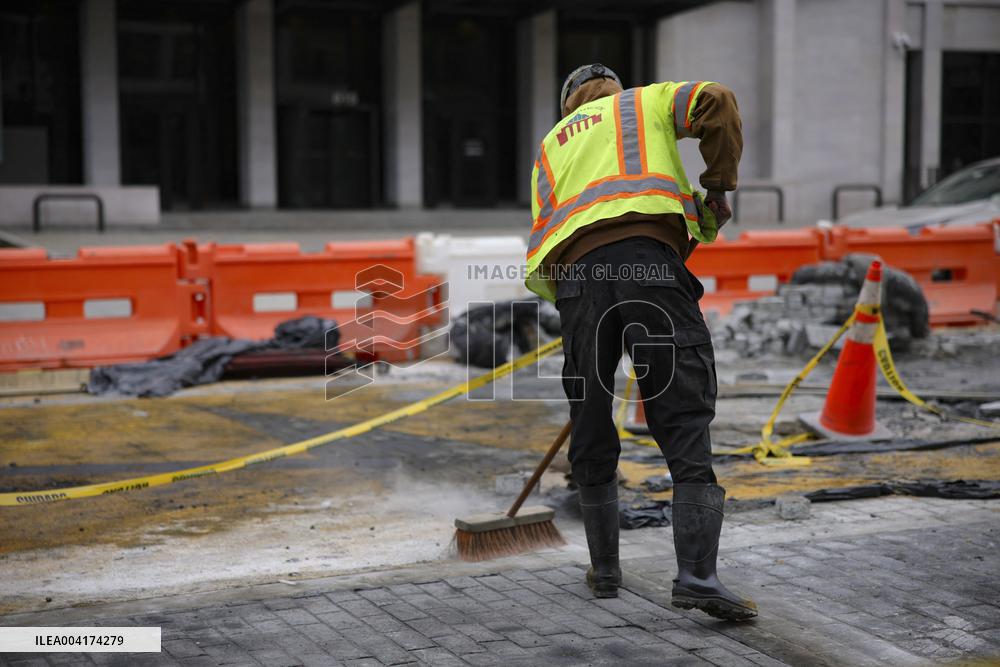 Symbolic Black Lives Matter Plaza Dismantling - Washington