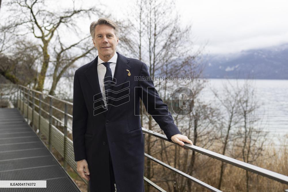 EXCLUSIVE - Prince Emanuele Filiberto of Savoy at a religious ceremony - Hautecombe