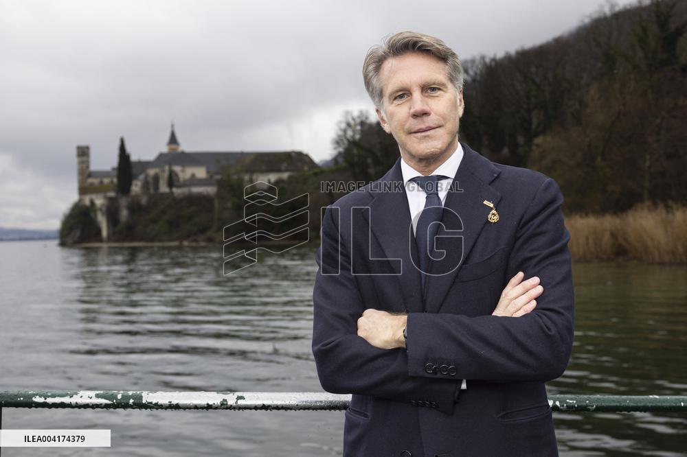 EXCLUSIVE - Prince Emanuele Filiberto of Savoy at a religious ceremony - Hautecombe