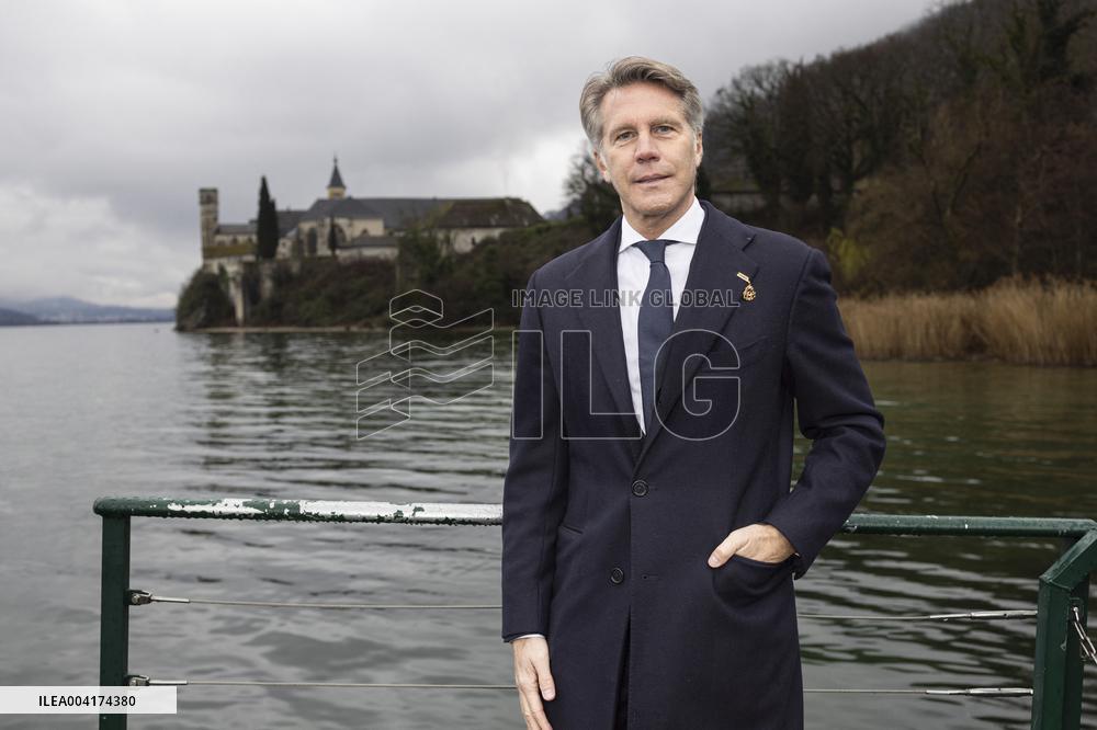EXCLUSIVE - Prince Emanuele Filiberto of Savoy at a religious ceremony - Hautecombe