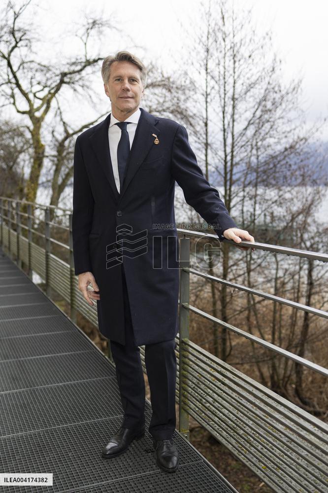 EXCLUSIVE - Prince Emanuele Filiberto of Savoy at a religious ceremony - Hautecombe