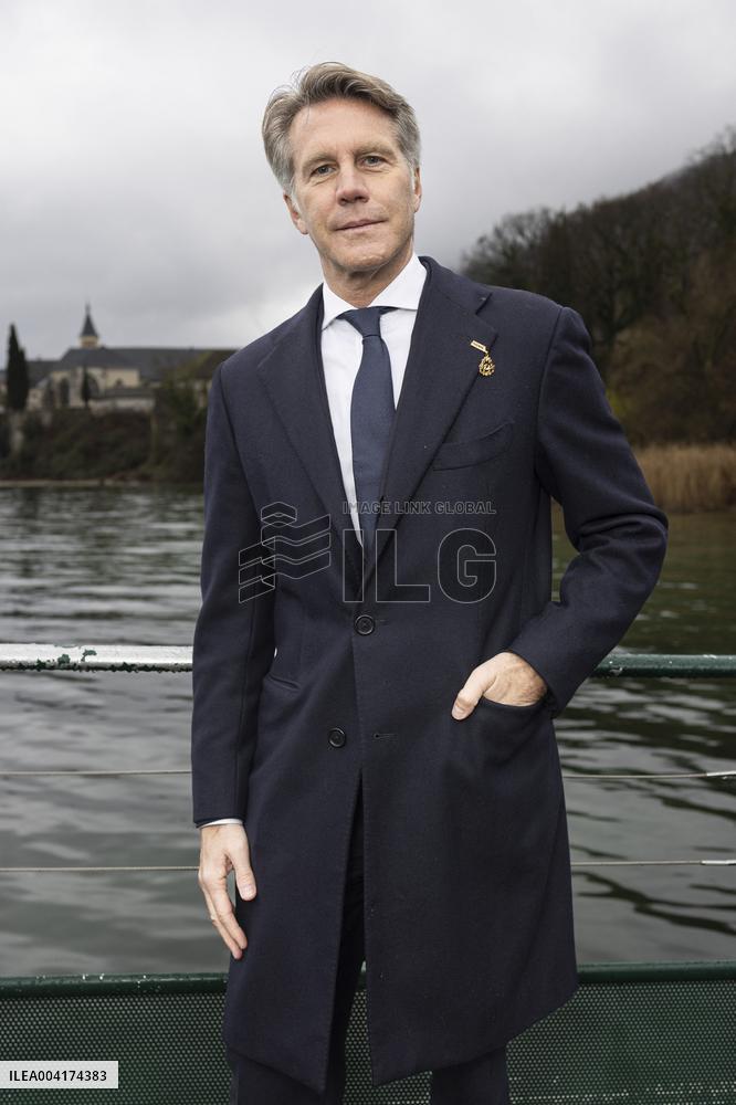 EXCLUSIVE - Prince Emanuele Filiberto of Savoy at a religious ceremony - Hautecombe