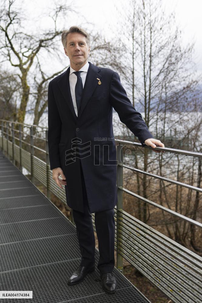 EXCLUSIVE - Prince Emanuele Filiberto of Savoy at a religious ceremony - Hautecombe