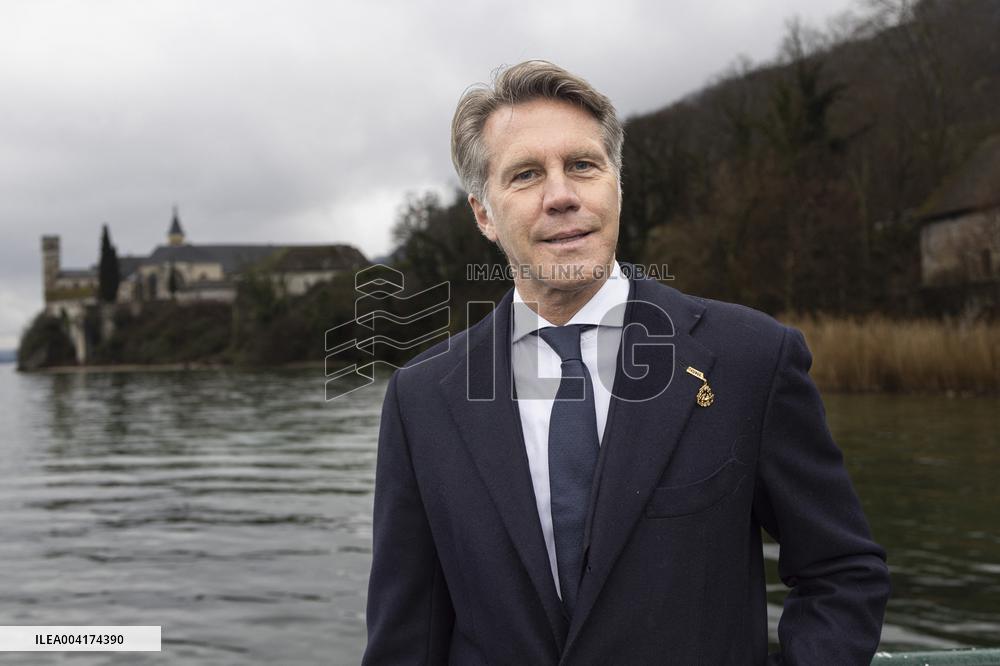 EXCLUSIVE - Prince Emanuele Filiberto of Savoy at a religious ceremony - Hautecombe