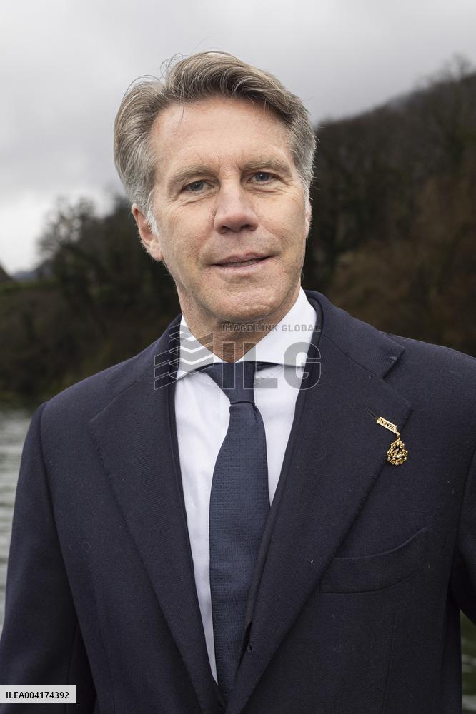 EXCLUSIVE - Prince Emanuele Filiberto of Savoy at a religious ceremony - Hautecombe