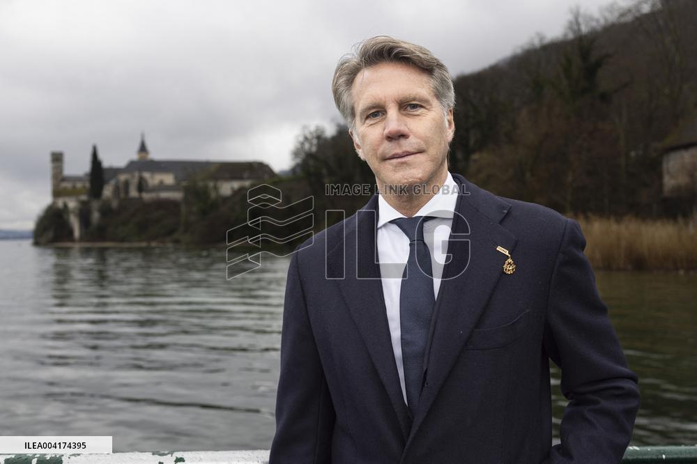 EXCLUSIVE - Prince Emanuele Filiberto of Savoy at a religious ceremony - Hautecombe