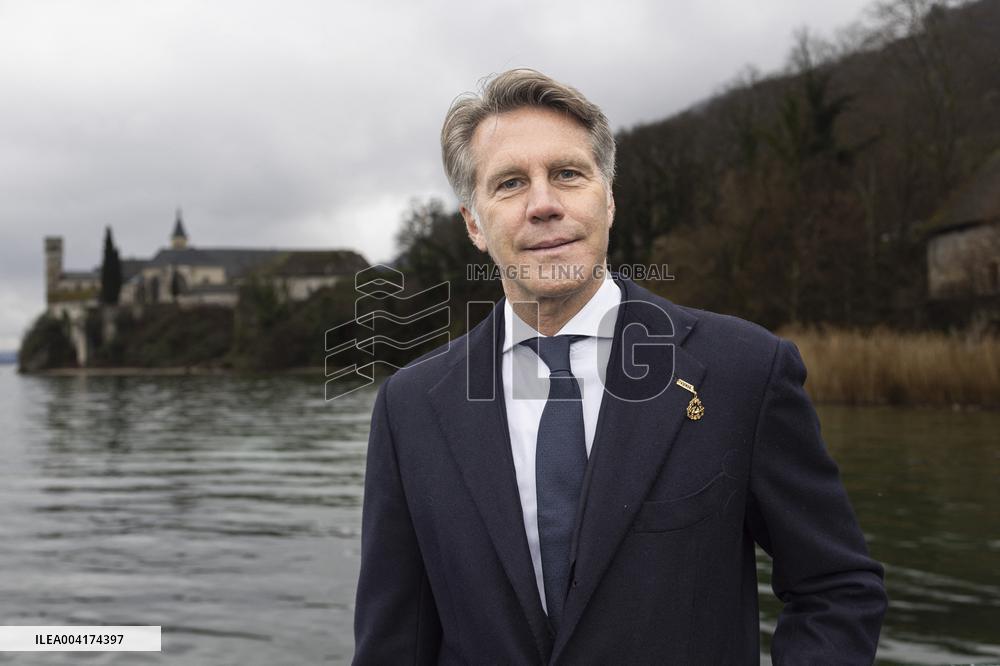 EXCLUSIVE - Prince Emanuele Filiberto of Savoy at a religious ceremony - Hautecombe