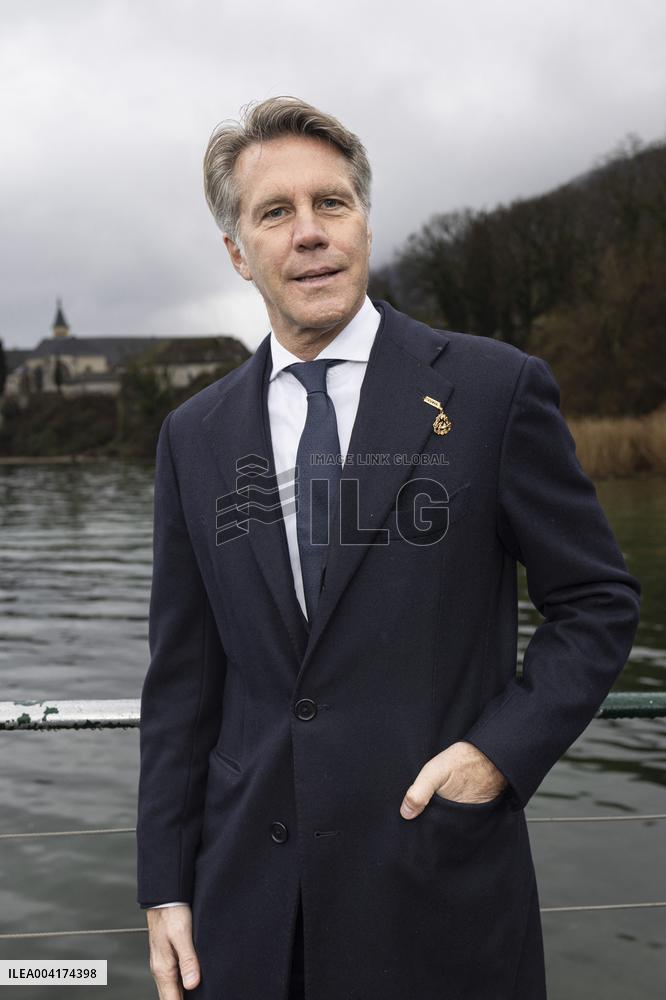 EXCLUSIVE - Prince Emanuele Filiberto of Savoy at a religious ceremony - Hautecombe