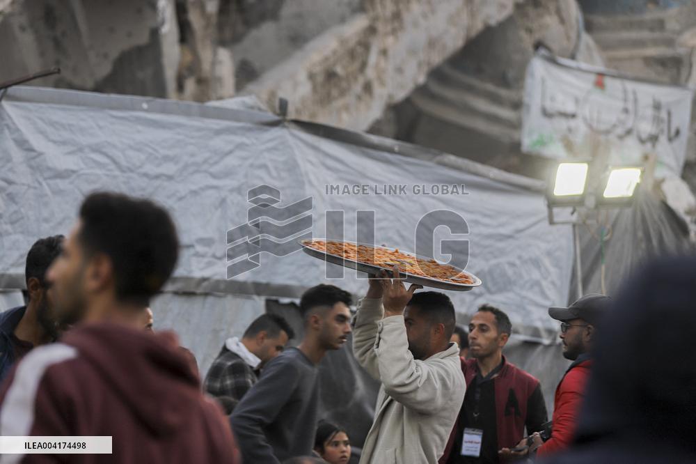 Iftar Amid Rubble In Gaza