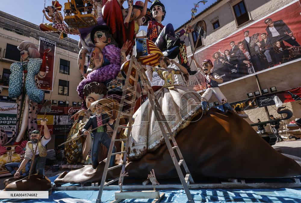 The Fallas 2025 Preparation - Valencia