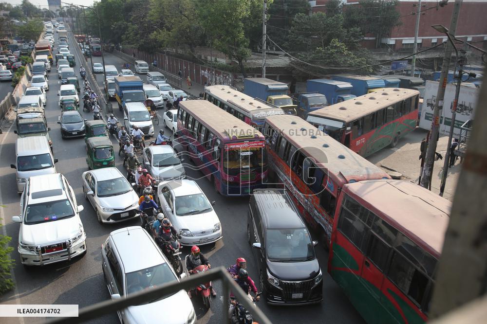 Traffic Jam In Dhaka - Bangladesh