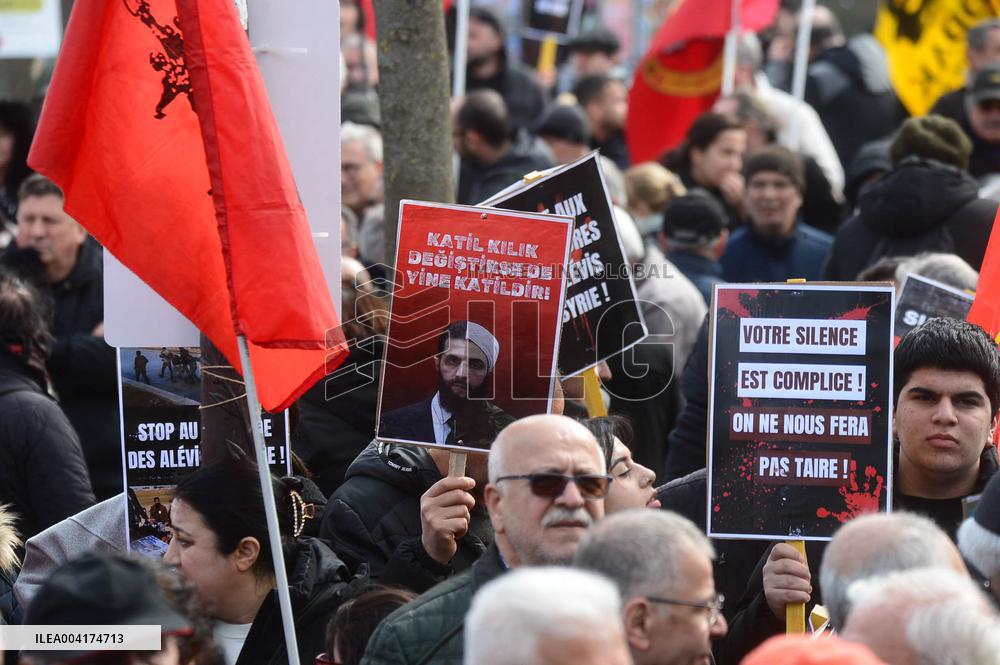 Rally In Support Of Syrian Alawites - Paris
