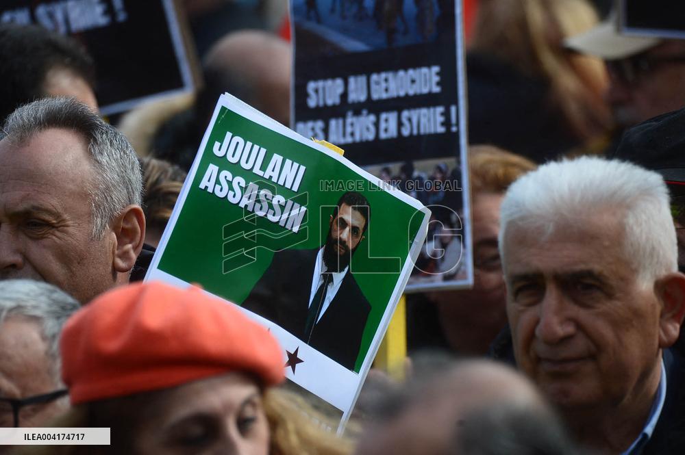 Rally In Support Of Syrian Alawites - Paris