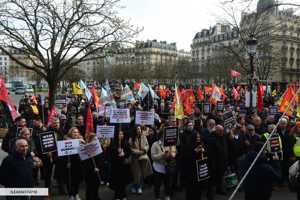 Rally In Support Of Syrian Alawites - Paris