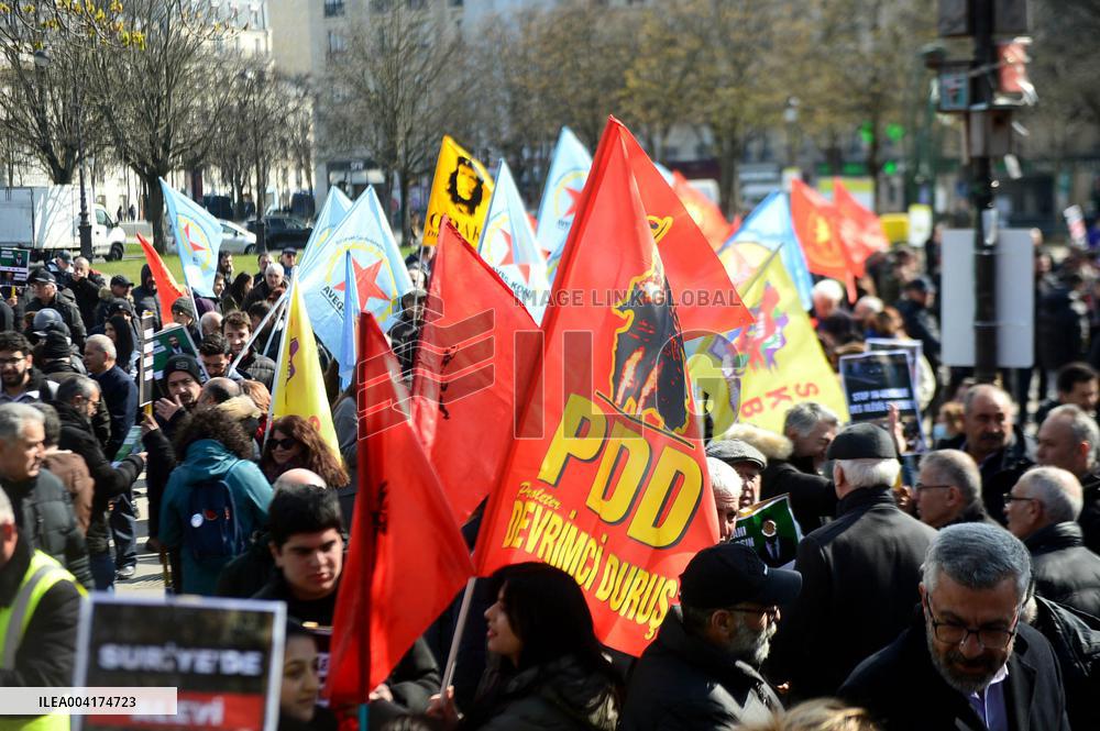 Rally In Support Of Syrian Alawites - Paris